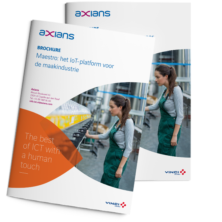 Axians voorblad brochure Maestro het IoT paltform voor de maakindustrie